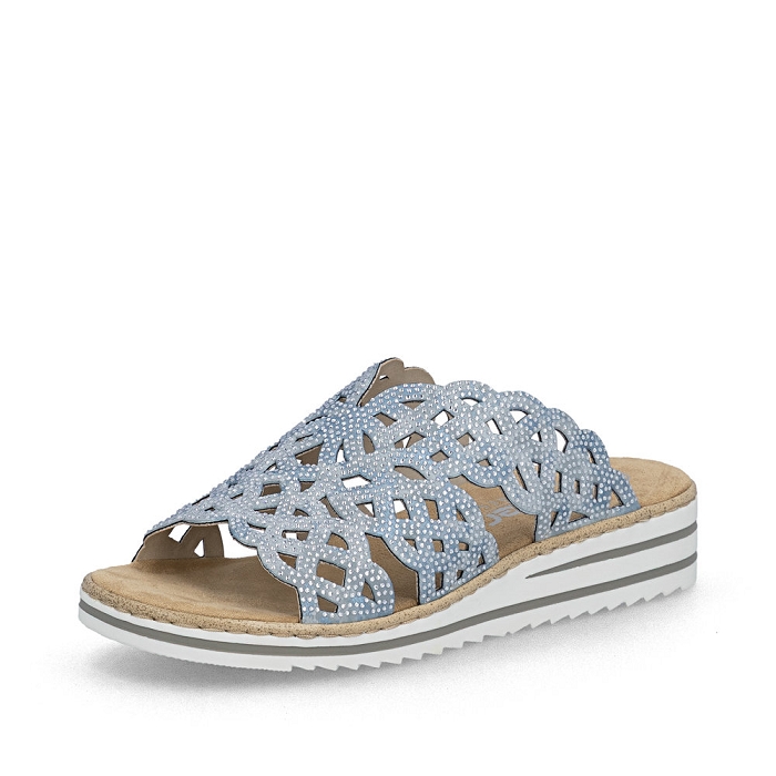Rieker mule v0689 bleu