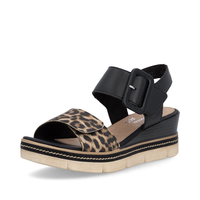 Remonte nu pieds d2l53 noir