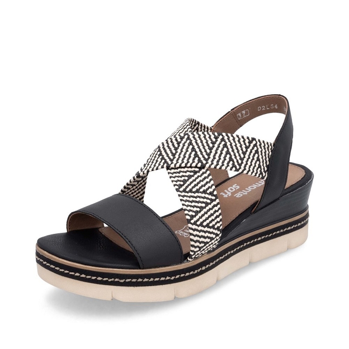 Remonte nu pieds d2l54 noir