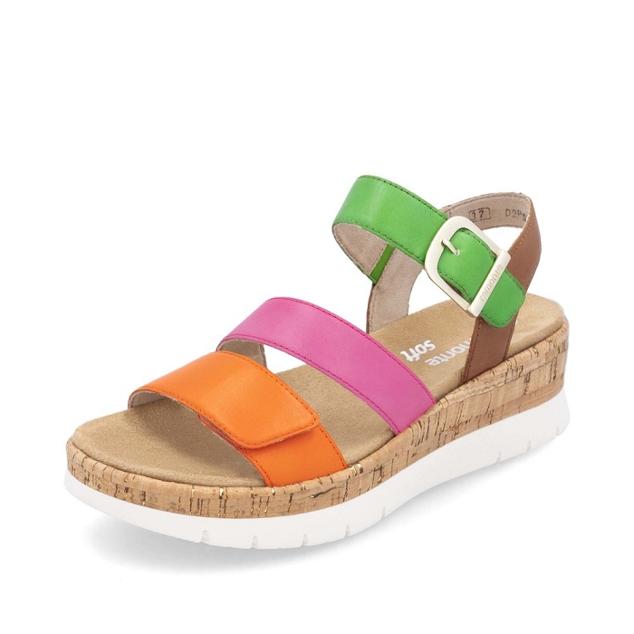 Remonte nu pieds d2p50 multicolore