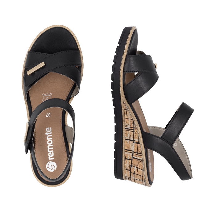Remonte nu pieds r6266 noirY491101_6