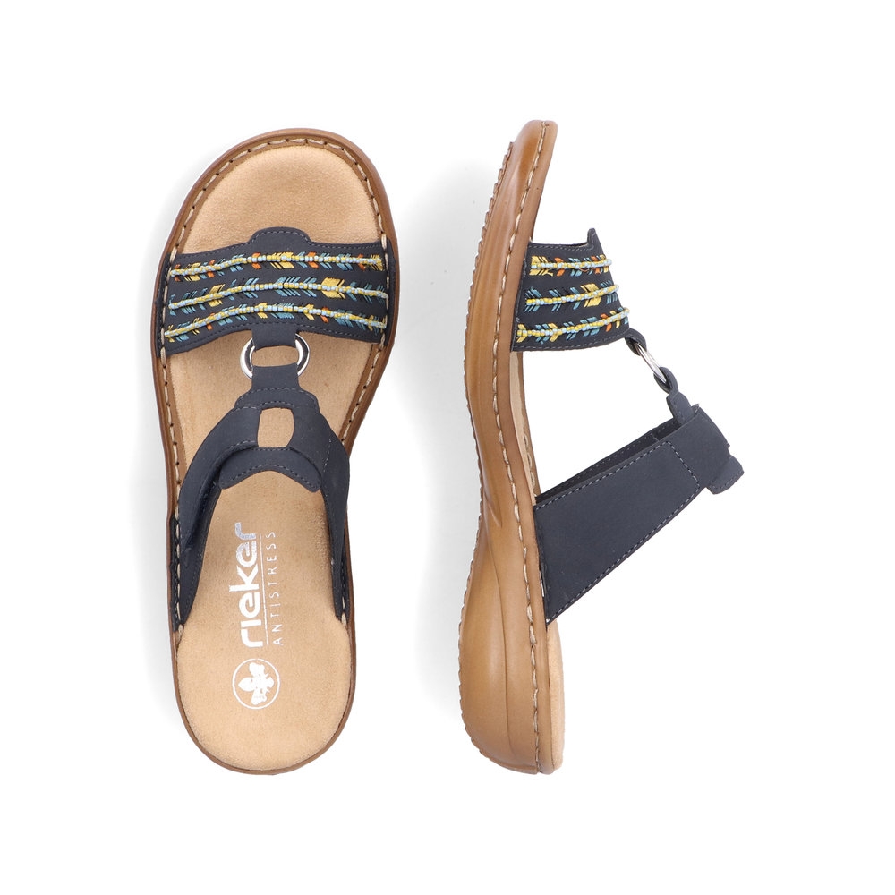 Mules Rieker Femme 60876 - Cuir - Confortables - Style Décontracté